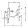 ART RAMT AR-44 laikiklis AR-44 14-42 LCD/LED 35KG be reguliavimo 2,5 cm atstumu nuo sienos