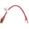 Lanberg Ethernet Patchcord S/FTP 6a 0.25 m tinklo kabelis - raudonas