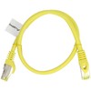 Lanberg Ethernet Patchcord S/FTP 6a 0.5 m geltonas