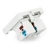 LANBERG 2xRJ45 45x45 lizdas + Keystone 2xcat. 6 UTP baltas