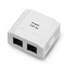 LANBERG OS5-0002-W FTP Data Box 2 prievadų RJ45 ekranuotas kat. 5E
