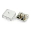 LANBERG OS5-0002-W FTP Data Box 2 prievadų RJ45 ekranuotas kat. 5E