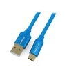 LANBERG CA-USBO-22CU-0005-BL laidas Premium Quck Charge 3.0 USB-C M A M 0,5m Mėlyna