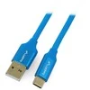 LANBERG CA-USBO-22CU-0010-BL laidas Premium Quck Charge 3.0 USB-C M A M 1m Mėlyna