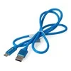 LANBERG CA-USBO-21CU-0010-BL Premium laidas USB-C M A M 2.0 1M Mėlyna Super Charge
