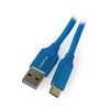 LANBERG CA-USBO-21CU-0010-BL Premium laidas USB-C M A M 2.0 1M Mėlyna Super Charge