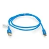 LANBERG CA-USBO-22CU-0010-BL laidas Premium Quck Charge 3.0 USB-C M A M 1m Mėlyna