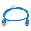 LANBERG CA-USBO-22CU-0005-BL laidas Premium Quck Charge 3.0 USB-C M A M 0,5m Mėlyna