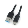 LANBERG CA-USBO-31CU-0018-BK laidas USB-C M A M 3.1 1.8M Juodas