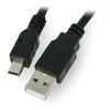 LANBERG CA-USBK-10CC-0018-BK cable USB 2.0 mini AM-BM5P 1.8m juodas