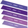 Latekso mankštos juostų rinkinys - Mini Band L, 2.3-18.2kg, 5 juostos, violetinė, REBEL ACTIVE