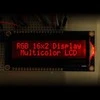 LCD ekranas 2x16 su baltais simboliais RGB + jungtys, Adafruit 399