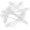 Oem LED 5mm baltai mirksintis - 10 vnt