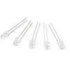 Oem LED 5mm baltas skaidrus - 5 vnt