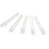 Oem LED 5mm mirksi mėlynai skaidrus - 5 vnt