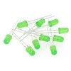 Oem LED 5mm žaliai mirksi - 10 vnt