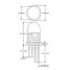 LED diodas Adafruit NeoPixel WS2812B 5mm - 5vnt.