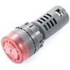 Oem LED indikatorius 230VAC - 28mm - raudonas su garsiniu signalu