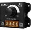 LED juostų šviesos reguliatorius - DIMMER - 12-24V DC 30A - rankinis valdiklis