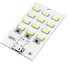 LED plokštė 5730 SMD Micro USB 12 diodų 5V šaltai balta šviesa