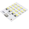 LED plokštė 5730 SMD Micro USB 16 diodų 5V šaltai balta šviesa 2vnt
