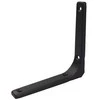 Oem Lentynos atrama 300x185mm - juoda - metalinė Atrama - Rankena