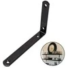 Oem Pramoninis baldų laikiklis 90 laipsnių - 150x100mm - baldų kampinis laikiklis - juodas