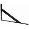 Oem Lentynos atrama 300x185mm - juoda - metalinė Atrama - Rankena