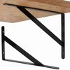 Oem Lentynos atrama 300x185mm - juoda - metalinė Atrama - Rankena