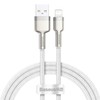 Baseus Cafule USB - Lightning laidas 2.4A 1m - Baltas