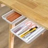 Oem Lipnus stalčius - baltas - 215x130x28mm - rašiklių ir smulkmenų laikiklis po stalu