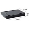 Oem Lipnus stalčius - juodas - 220x127x30 mm - rašiklių ir smulkmenų laikiklis po stalu