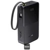 LiPo išorinis akumuliatorius (Powerbank) 20000mAh 22.5W su įmontuotu USB-C kabeliu, USB-A, USB-C Bipow2 Pro EnerFill Juodas BASEUS