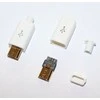 Oem Lituojamas Micro USB Kištukas su korpusu baltas