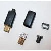 Oem Lituojamas Micro USB Kištukas su korpusu juodas