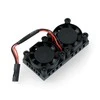 Lonten Technology Du ventiliatoriai 5V su 50x25mm radiatoriumi