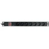 LANBERG PDU-07E-0200-BK PDU 1U 16A 7 rozetės prancūziškas 2m Juodas