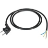 LP Oem Maitinimo kabelis 3x1.5 mm juodas 1.5 m su kampiniu kištuku