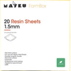 Mayku dervos lakštai (LDPE lakštai) 20 vnt, 1.5mm