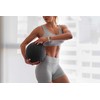 Mažas medicininis kamuolys reabilitacijos pratimams Slam Ball 23cm 3kg, REBEL ACTIVE