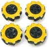 Mecanum ratų komplektas, 80mm, x4, juodas/geltonas su volais, DFRobot FIT0654-1