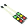 Oem Membraninė klaviatūra - 3 klavišai raudoni / geltoni / žali - lipni Arduino