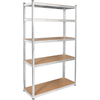 Metalinė sandėlio lentyna 205x120x45 sidabrinė Rebel
