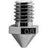 Micro Swiss žalvarinis, dengtas, nusidėvėjimui atsparus antgalis, skirtas Flashforge Creator Pro 3 - 0.60mm