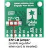 Atminties kortelė MicroSD kortelių skaitytuvo modulis su 5V įtampos keitikliu, Pololu 2587