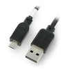 MicroUSB B-A laidas 2.0 Hi-Speed ​​​​Goobay juodas - 0.6m