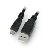 LANBERG CA-USBM-10CC-0010-BK cable USB 2.0 micro AM-MBM5P 1m juodas