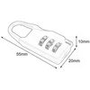 Oem Mini pakabinama spyna su kodu – 5.5 cm – juoda – kombinuota spyna