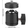 Oem Mini rutulinė galvutė 360 – pasukama – skirta 1/4 colio varžtui su 1/4 colio skyle