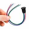 Mini USB moteriškas lizdas - 5+4 kontaktų - tiesus